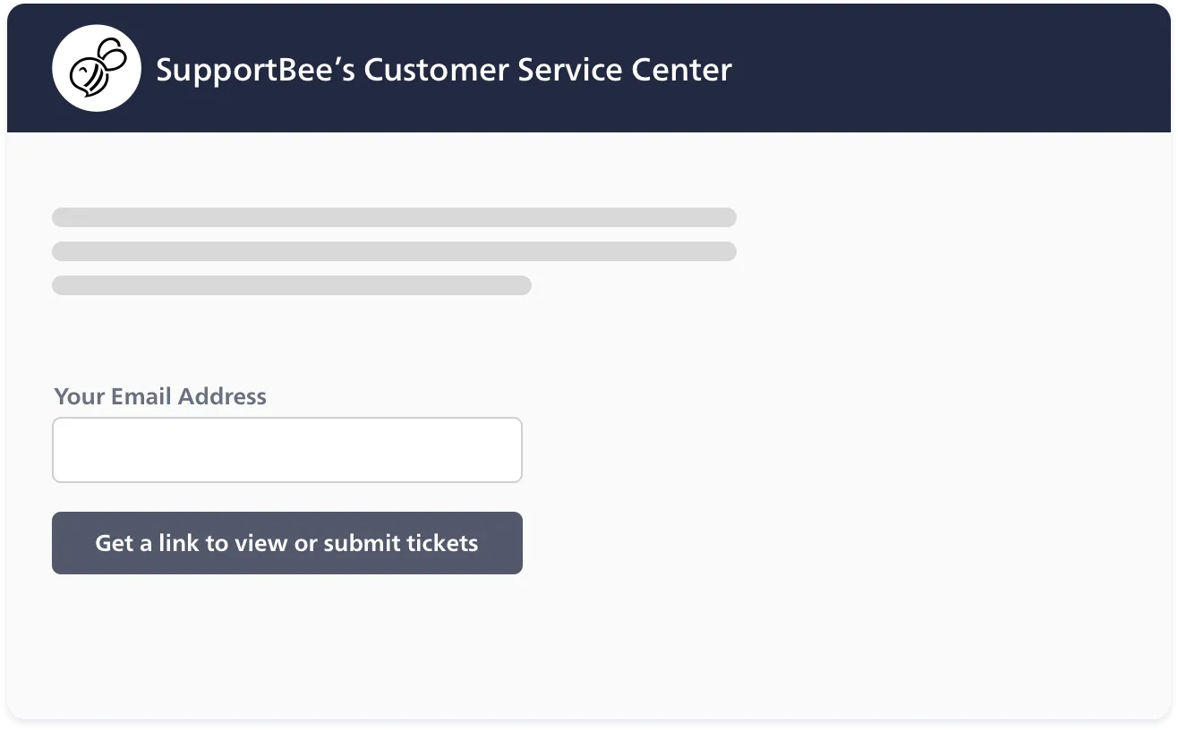 Your customers have a magic login link emailed to
them